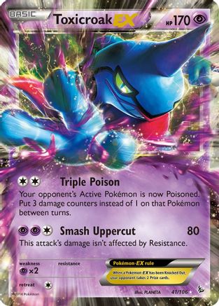 Toxicroak-EX 41/106 - Flashfire Holofoil