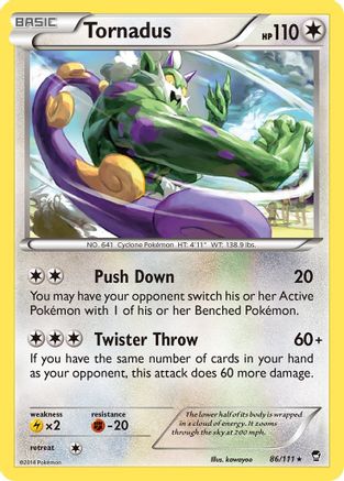 Tornadus 86/111 - Furious Fists Reverse Holofoil