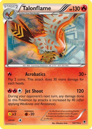 Talonflame 10/119 - Phantom Forces Reverse Holofoil