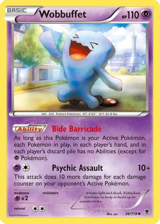 Wobbuffet 36/119 - Phantom Forces Reverse Holofoil