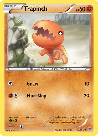 Trapinch 82/160 - Primal Clash Reverse Holofoil