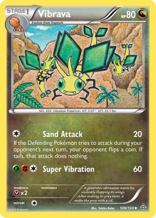 Vibrava 109/160 - Primal Clash Reverse Holofoil