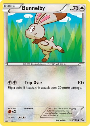 Bunnelby 120/160 - Primal Clash Reverse Holofoil