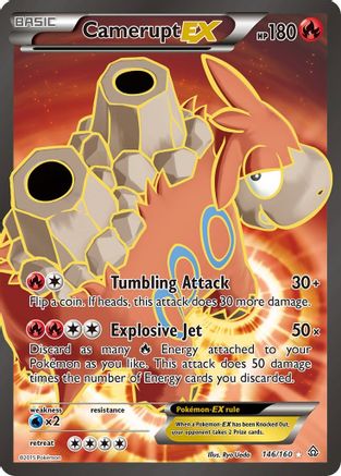 Camerupt EX (Full Art) 146/160 - Primal Clash Holofoil