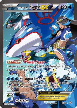 Team Aqua's Kyogre-EX 6/34 - Double Crisis Holofoil