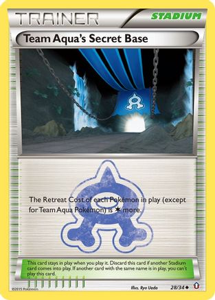 Team Aqua's Secret Base 28/34 - Double Crisis Reverse Holofoil