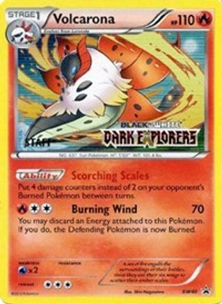 Volcarona - BW40 (Prerelease) [Staff] BW40 - Black and White Promos Holofoil