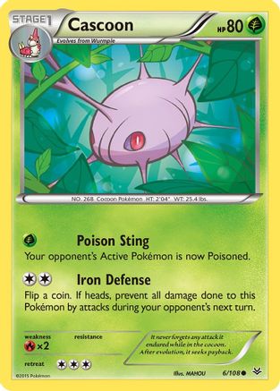 Cascoon 6/108 - Roaring Skies Reverse Holofoil