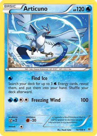 Articuno 16/108 - Roaring Skies Reverse Holofoil