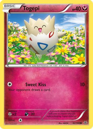 Togepi 43/108 - Roaring Skies Reverse Holofoil