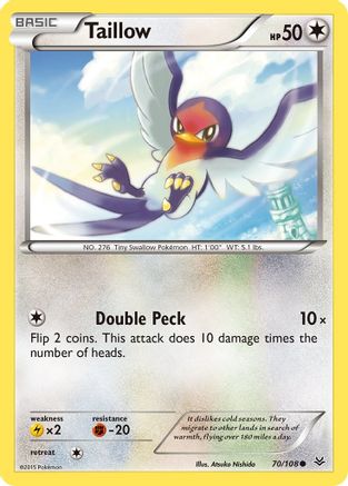 Taillow 70/108 - Roaring Skies Reverse Holofoil