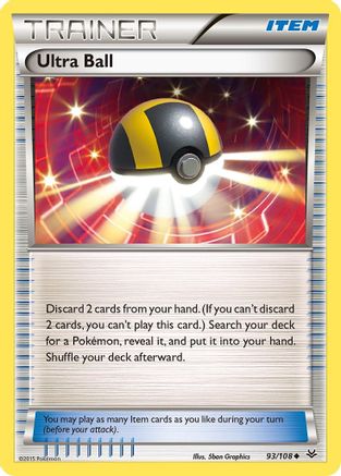 Ultra Ball 93/108 - Roaring Skies Reverse Holofoil