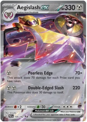 Aegislash ex (135/182) Holo Paradox Rift - PokeRand