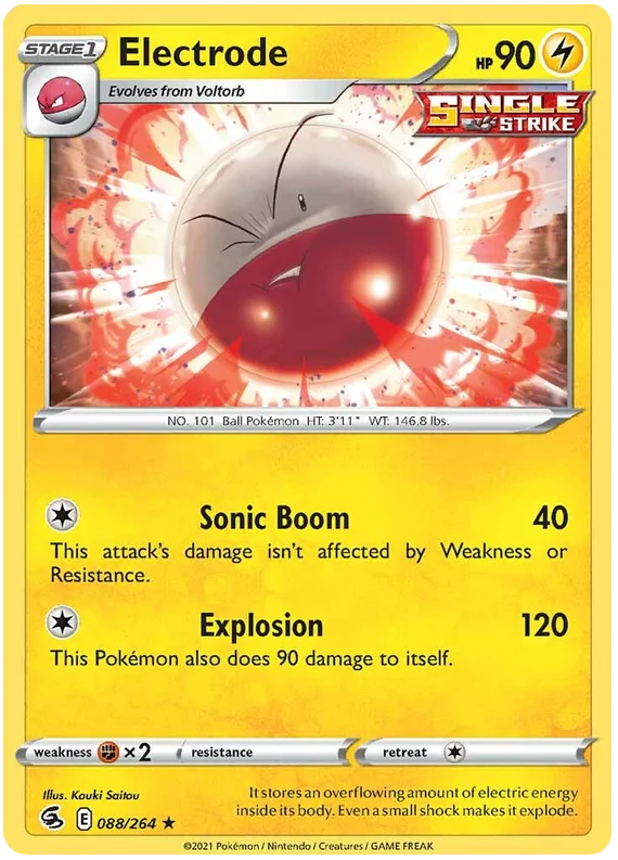 (088/264) Electrode - HOLO VARIANT (Promo) - Fusion Strike - PokeRand