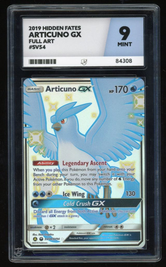 Articuno GX - Full Art - SV54/SV94 - Hidden Fates - ACE 9