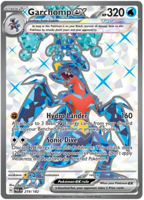 Garchomp ex 219/182 -  ex  Ultra Rare - Paradox Rift - PokeRand