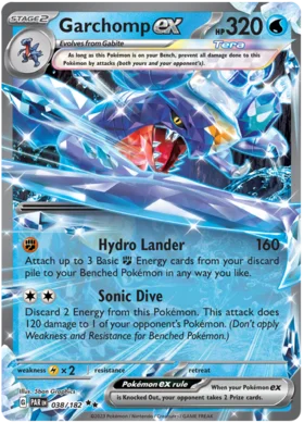 Garchomp ex (038/182) Holo Paradox Rift - PokeRand