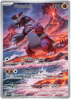 Groudon 199/182 - Illustration Rare - Paradox Rift - PokeRand