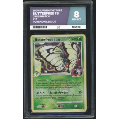 Butterfree FB Crosshatch Holo - 2009 Supreme Victors Pokemon League - ACE 8