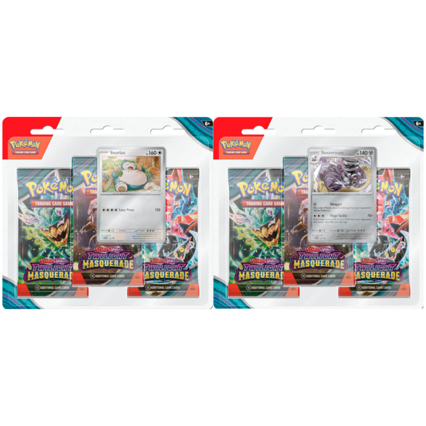 3 Pack Blister (Snorlax / Revavroom) - Twilight Masquerade