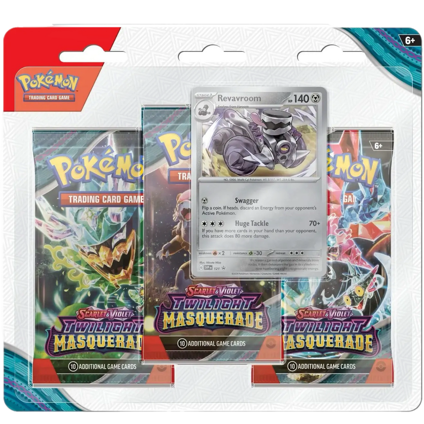 3 Pack Blister (Snorlax / Revavroom) - Twilight Masquerade