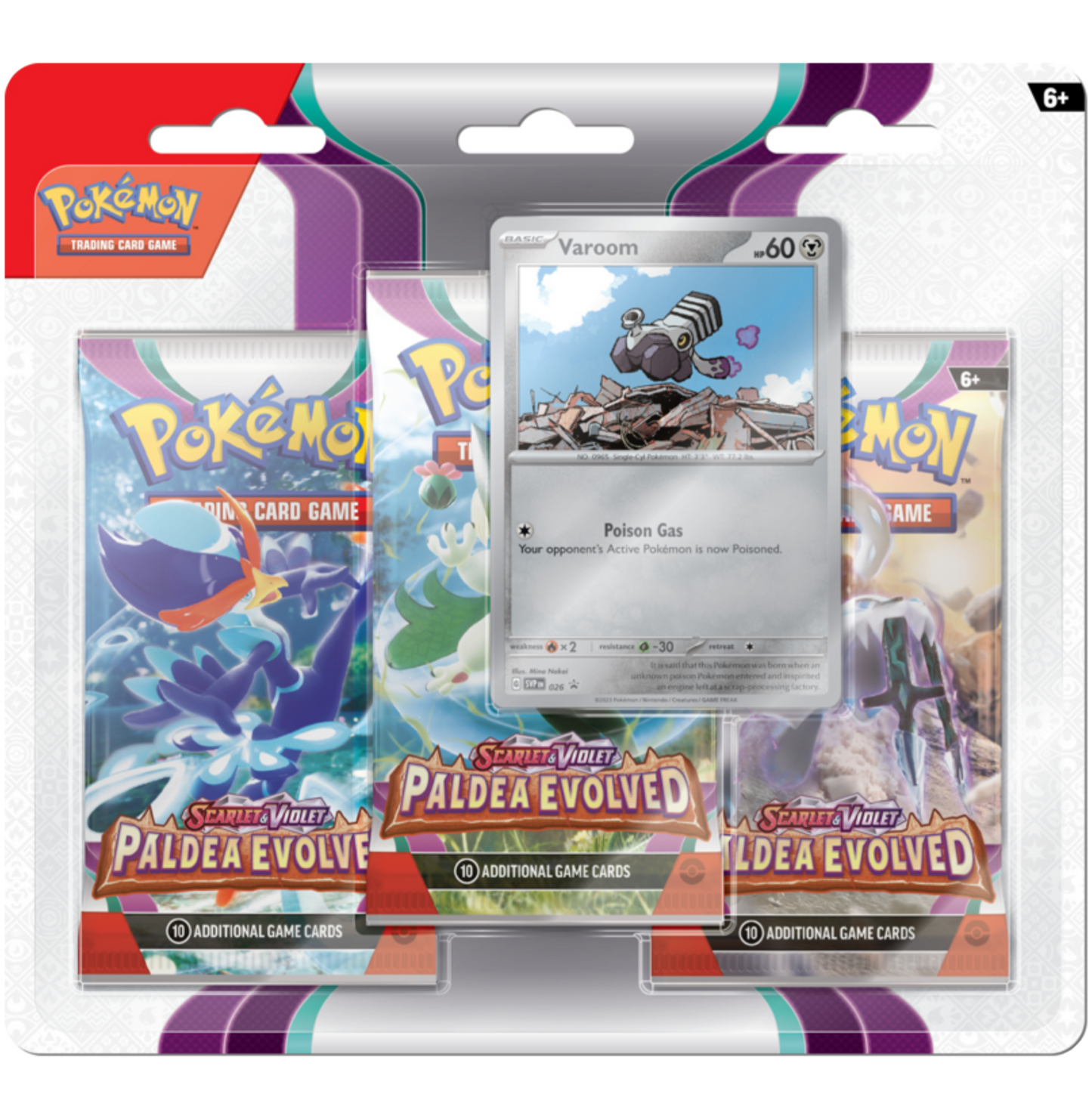 3 Pack Blister - Paldea Evolved - Tinkatink & Varoom