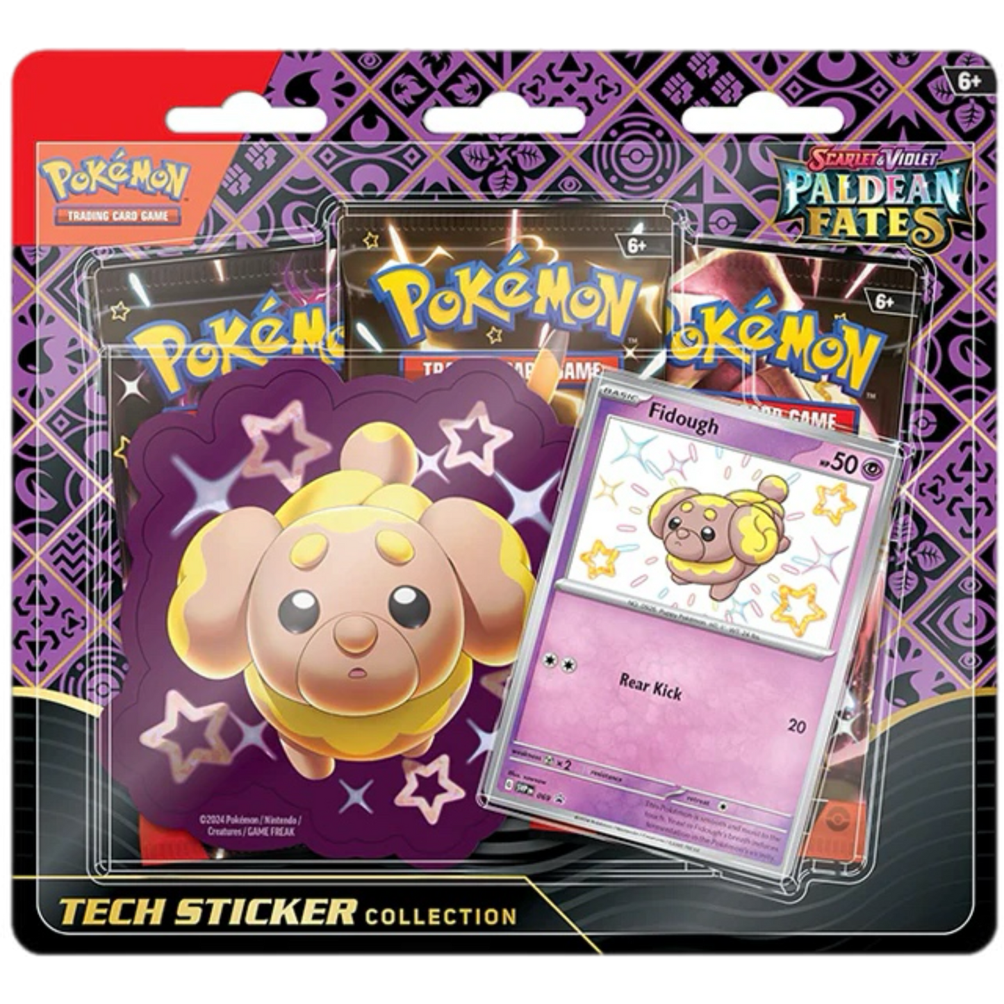 Paldean Fates Tech Sticker Collection – Fidough/Greavard/Maschiff