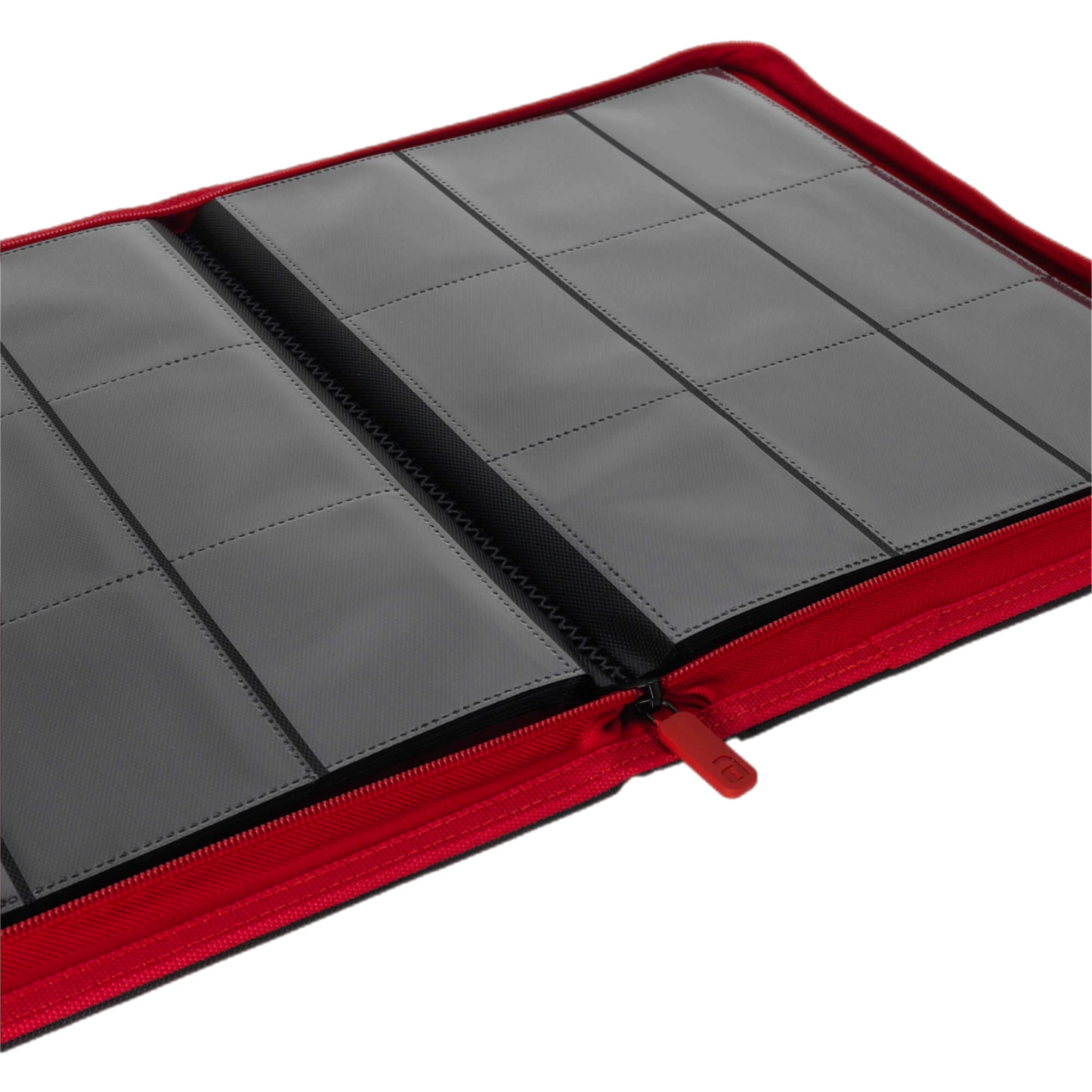 PokeRand Exclusive Vault X Premium eXo-Tec® 9 Pocket Zip Binder (Black & Red)