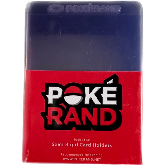 PokeRand Semi Rigid Card Holders - Pack of 200 (Plus 200 Soft Sleeves)