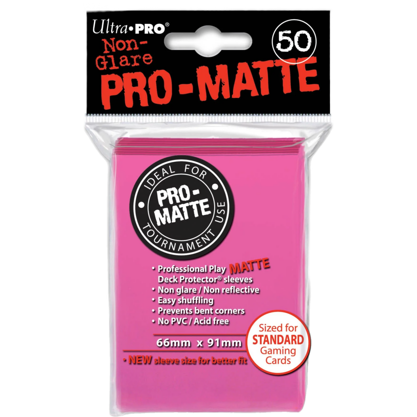 Ultra Pro Pink Matte Deck Protectors (50 Sleeves)