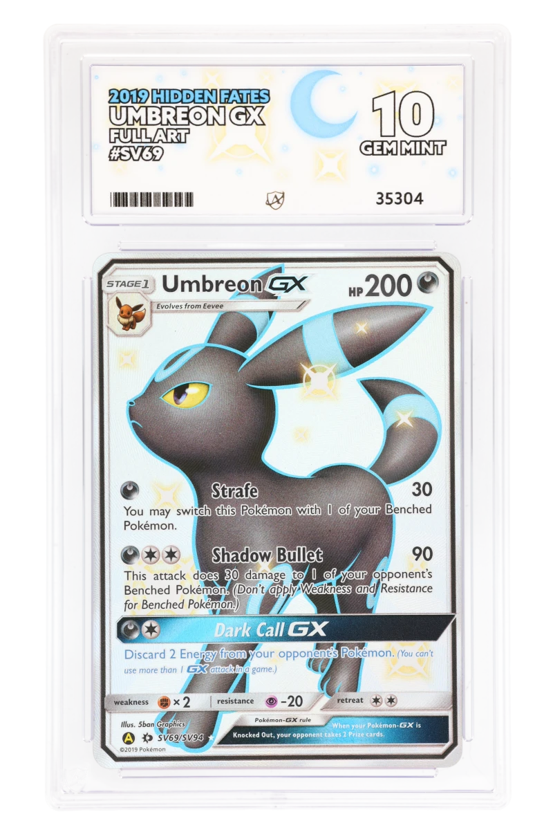 Umbreon GX - Full Art - SV69/SV94 - Hidden Fates - ACE 10