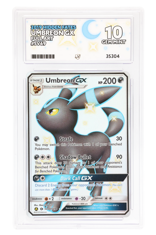 Umbreon GX - Full Art - SV69/SV94 - Hidden Fates - ACE 10