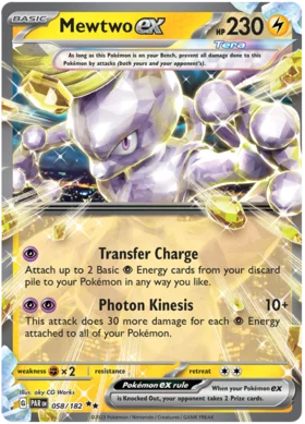 Mewtwo ex (058/182) Holo Paradox Rift - PokeRand