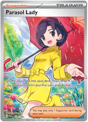 Parasol Lady 238/182 -  Full Art Ultra Rare - Paradox Rift - PokeRand