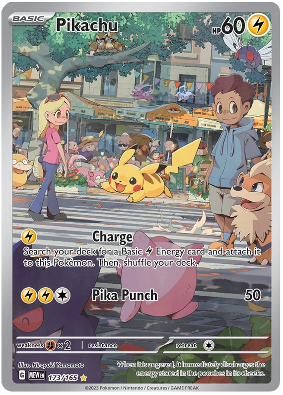 Pikachu - Illustration Rare - 173/165 - Pokemon 151 (English) - PokeRand