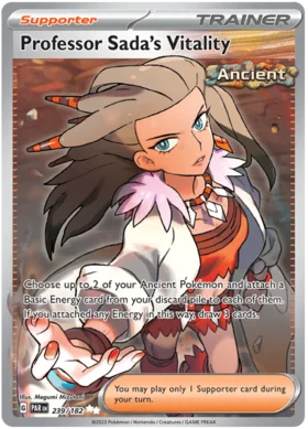 Professor Sada's Vitality 239/182 - Trainer Full Art Ultra Rare - Paradox Rift - PokeRand