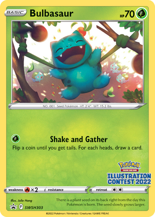 Bulbasaur SWSH303/307 - SWSH Black Star Promos