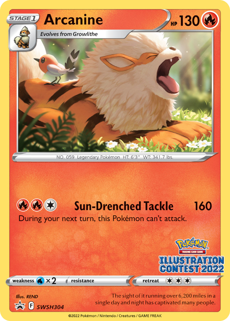 Arcanine SWSH304/307 - SWSH Black Star Promos