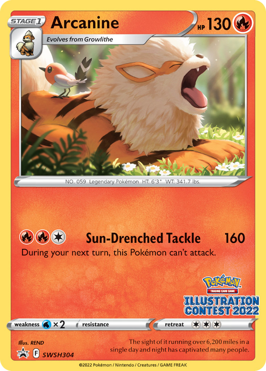 Arcanine SWSH304/307 - SWSH Black Star Promos