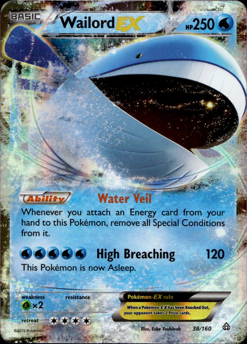 Wailord EX (38/160) - Primal Clash - Light Play