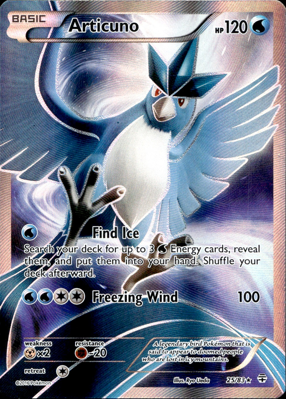 Articuno (25/83) - Generations - Near Mint