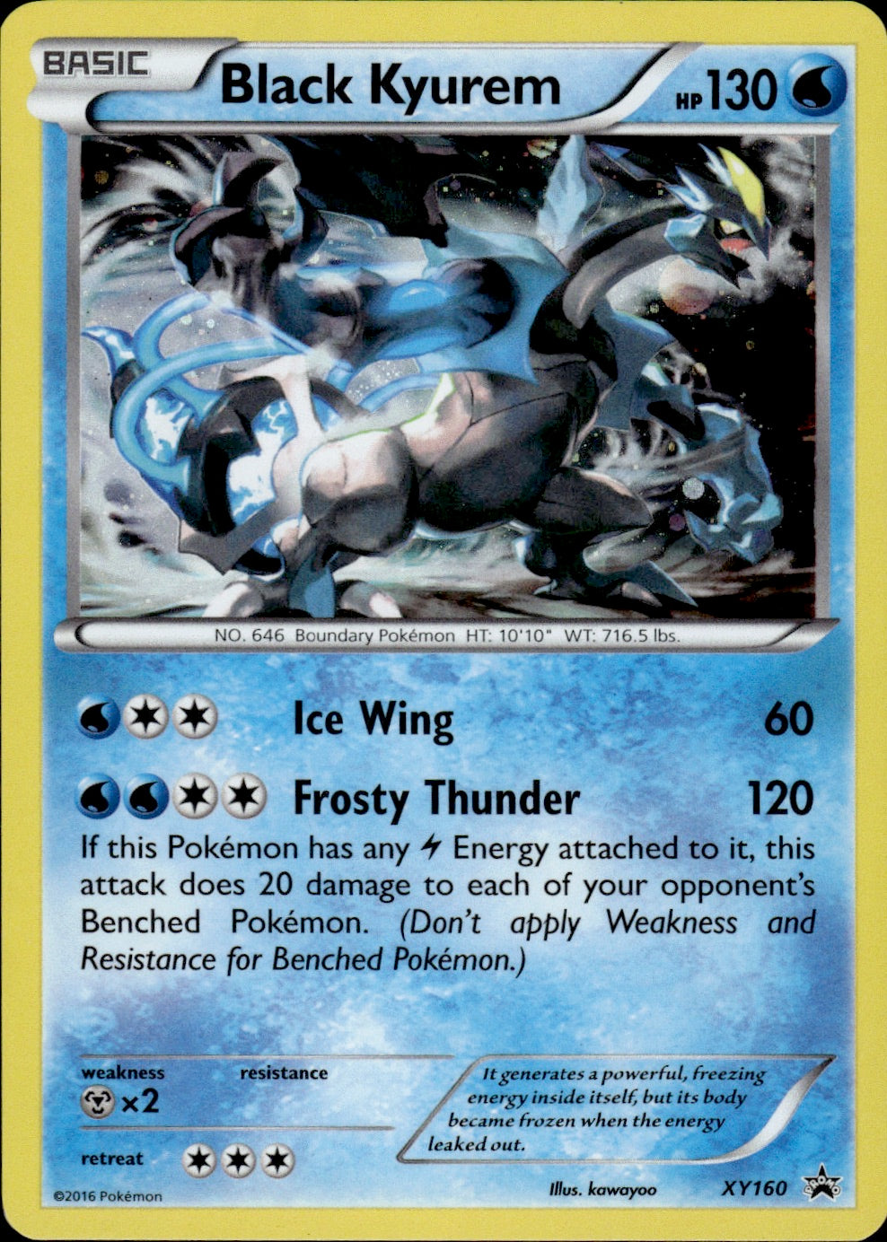 Black Kyurem (XY160) - Black Star Promo - Near Mint