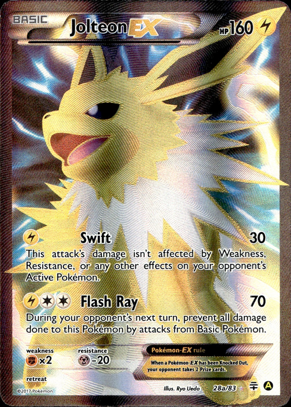 Jolteon EX (28a/83) - Generations - Near Mint