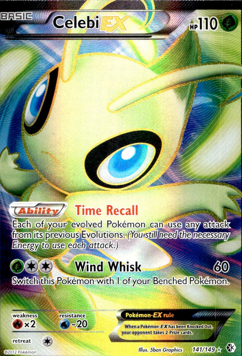 Celebi EX (141/149) - Boundaries Crossed - Light Play