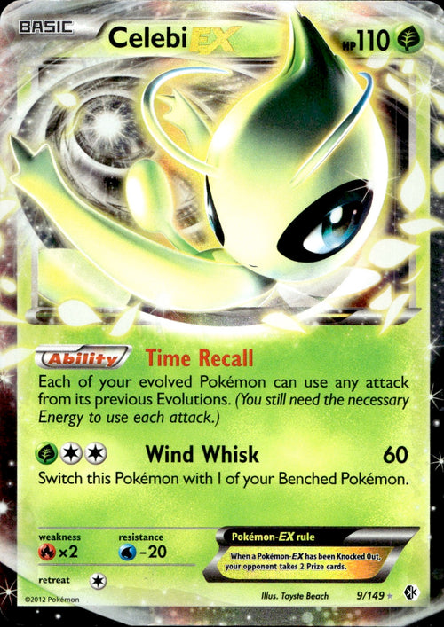 Celebi EX  (9/149) - Boundaries Crossed - Light Play