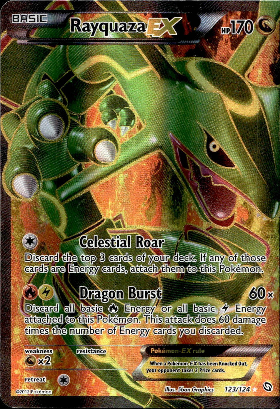 Rayquaza EX (123/124) - Dragons Exalted - Medium Play