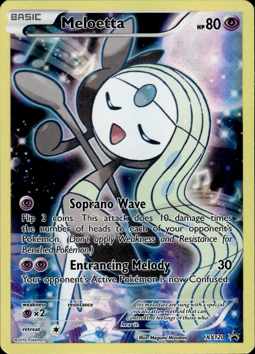 Meloetta (XY120) - Black Star Promo - Light Play