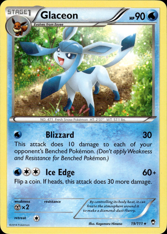 Glaceon (19/111) - Furious Fists  - Near Mint