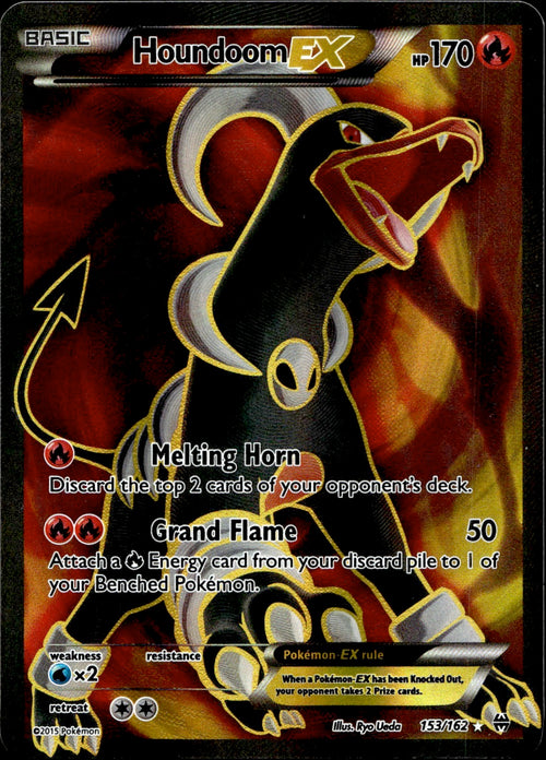 Houndoom EX (153/162) - Breakthrough - Light Play