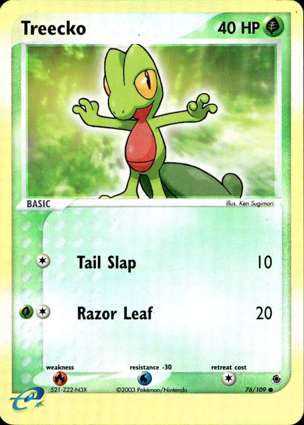 Treecko (76/109) - EX Ruby & Saphirre - Light Play